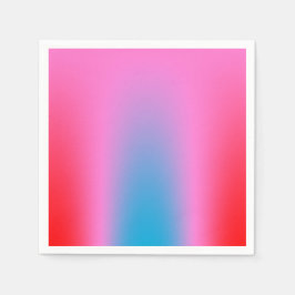 Diep Magenta Roze naar Rood & Blauw Auric Ombre Servet