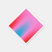 Diep Magenta Roze naar Rood & Blauw Auric Ombre Servet (Hoek)