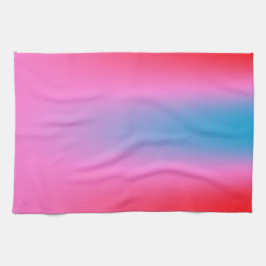 Diep Magenta Roze naar Rood & Blauw Auric Ombre Theedoek