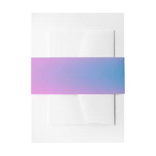 Diep Magenta Roze naar Rood & Blauw Auric Ombre Uitnodigingen Wikkel