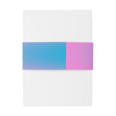 Diep Magenta Roze naar Rood & Blauw Auric Ombre Uitnodigingen Wikkel (Achterkant Voorbeeld)