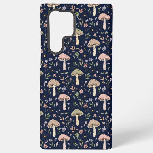 Diep marine schimmels naadloos patroon Moody Samsung Galaxy Hoesje (Achterkant)