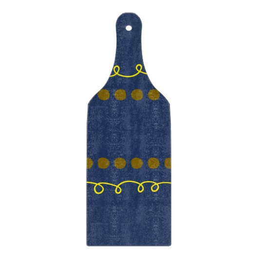 Diep marineglas snijplank decoratief (Voorkant)