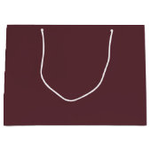 Diep Maroon Effen Kleur Groot Cadeauzakje (Voorkant)