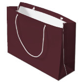 Diep Maroon Effen Kleur Groot Cadeauzakje (Achterkant Gekanteld)