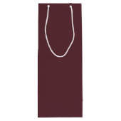 Diep Maroon Effen Kleur Wijn Cadeautas (Achterkant)