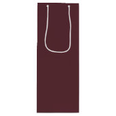 Diep Maroon Effen Kleur Wijn Cadeautas (Voorkant)