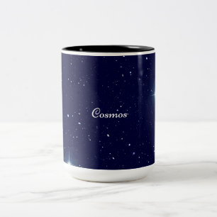 Diep Middenblauw Kosmische Sterrenhemel Kosmos Mok