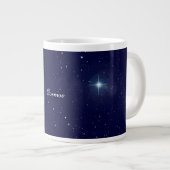 Diep Middenblauw Kosmische Sterrenhemel Kosmos Mok (Voorkant rechts)