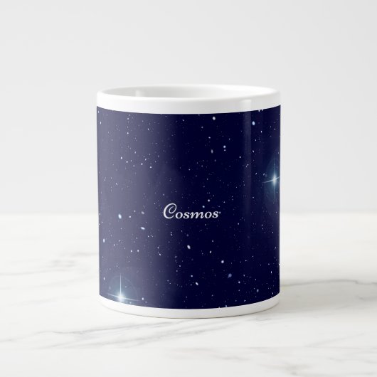 Diep Middenblauw Kosmische Sterrenhemel Kosmos Mok (Voorkant)