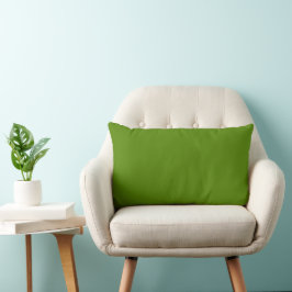 Diep mosgroen effen kleur decoratief kussen