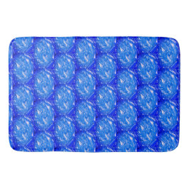 Diep Oceaanblauw Geometrisch  Badmat