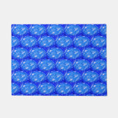 Diep Oceaanblauw Geometrisch  Deurmat (Voorkant)