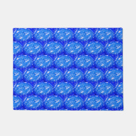 Diep Oceaanblauw Geometrisch  Deurmat