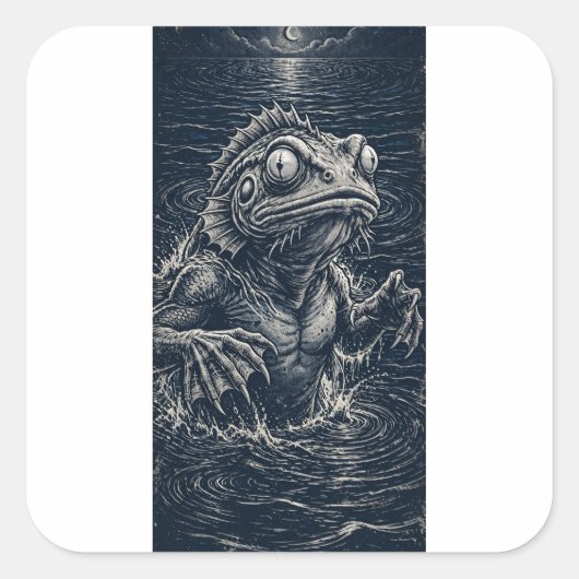 Diep-One-Sticker Vierkante Sticker (Voorkant)