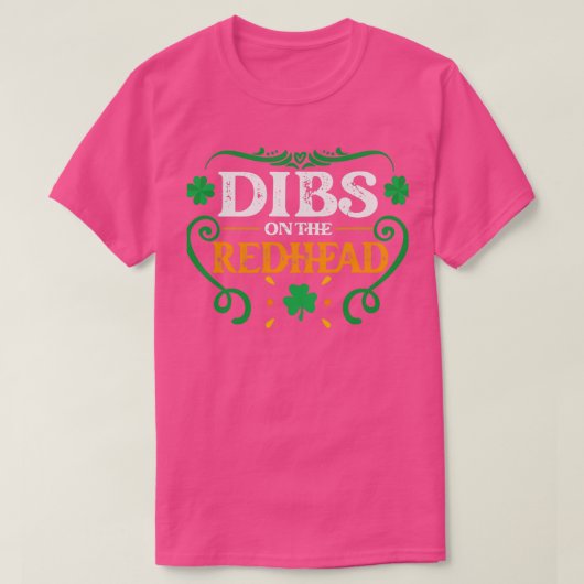 Diep op de Redhead St Patrickx27s Day Gift T-shirt (Design voorkant)