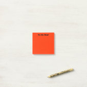 Diep oranje post-it® notes (Op bureau)