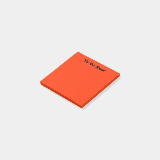 Diep oranje post-it® notes (Schuin)