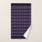 Diep Paars Argyle Bad Handdoek (Handdoek)