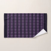Diep Paars Argyle Bad Handdoek (Handdoek)