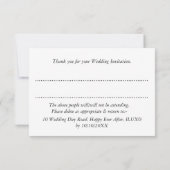 Diep Paars Goud Elegante Trouw met Kant Kaart (Achterkant)