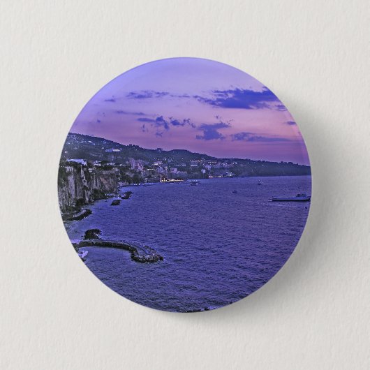 Diep Paars in Sorrento! Ronde Button 5,7 Cm (Voorkant)