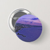 Diep Paars in Sorrento! Ronde Button 5,7 Cm (Voorkant /achterkant)