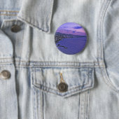 Diep Paars in Sorrento! Ronde Button 5,7 Cm (In situ)
