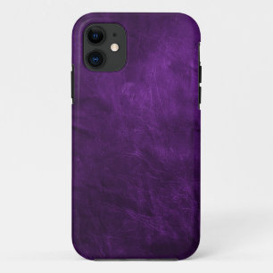 Diep Paars leder iPhone 11 Hoesje