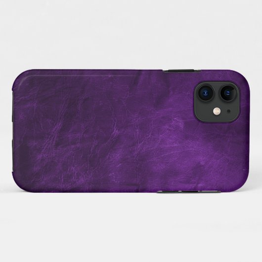 Diep Paars leder Case-Mate iPhone Case (Achterkant (horizontaal))