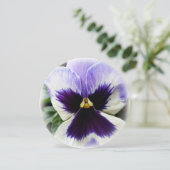 diep paars op witte paniek kaart (Staand voorkant)