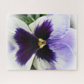 diep paars op witte paniek legpuzzel (Horizontaal)