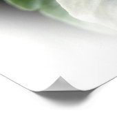 diep paars op witte paniek poster (Hoek)