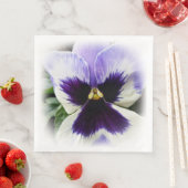 diep paars op witte paniek servet (Insitu)