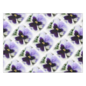 diep paars op witte paniek tafelkleed (Voorkant (Horizontaal))