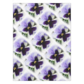diep paars op witte paniek tafelkleed (Voorkant)