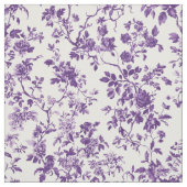 Diep paarse bloem toile stof (Swatch)