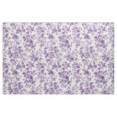 Diep paarse bloem toile stof (Fat Quarter)
