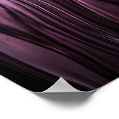 Diep Paarse Gegolfde Glas Textuur Wand Kunst Poster (Hoek)
