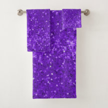 Diep Paarse Glam Nep Glitter Patroon