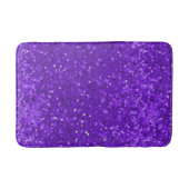 Diep Paarse Glam Nep Glitter Patroon Badmat (Voorkant)