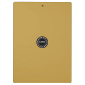 Diep Paarse leder, goud Klembord (Achterkant)