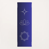 Diep Paarse Lotus Chakra Esoterisch Symbool Yogamat (Voorkant)