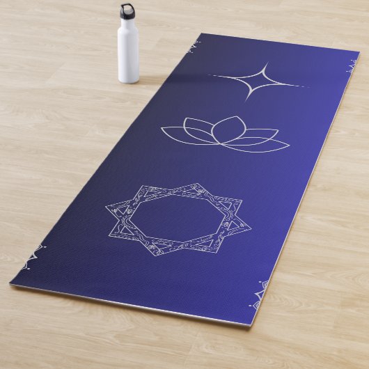 Diep Paarse Lotus Chakra Esoterisch Symbool Yogamat (In situ)