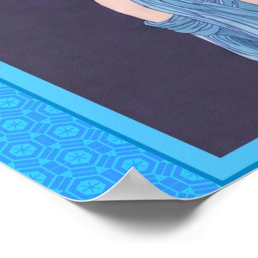 Diep Paarse nacht Poster (Hoek)