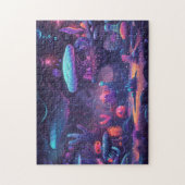 Diep Paarse Zee Legpuzzel (Verticaal)