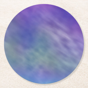 Diep regenboogkleurige lucht achtergrond ronde kartonnen onderzetter