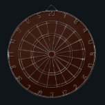 Diep rijke, bruine, stevige kleur dartbord<br><div class="desc">Dit aangepaste stijlvolle product met een rijke diepgekleurde chocoladebruine achtergrond voor uzelf of als geschenk om altijd een indruk te maken. Klik op de knop "Aanpassen!" of koppeling om gereedschappen weer te geven om dit product aan te passen als u een teksteditor en een afbeelding-lader wilt gebruiken. Introductie</div>