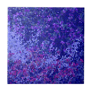 DIEP RIJKE PAARSE, BLAUWE, ROZE, KLEINE STIPPEN TEGELTJE