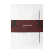 Diep Rode Bloemrijke Elegante Gotische Bruiloft
